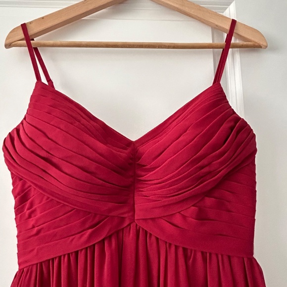 Burgundy Alia bridesmaid dress from Azazie, size A2 - Picture 8 of 9